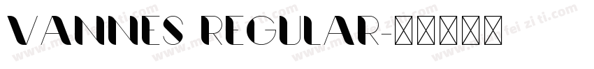 Vannes Regular字体转换